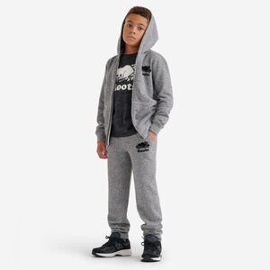 Roots Grey Salt  Pepper Jogging Suit Sporty Sweatshirt Hoodie Pants Bottoms 14